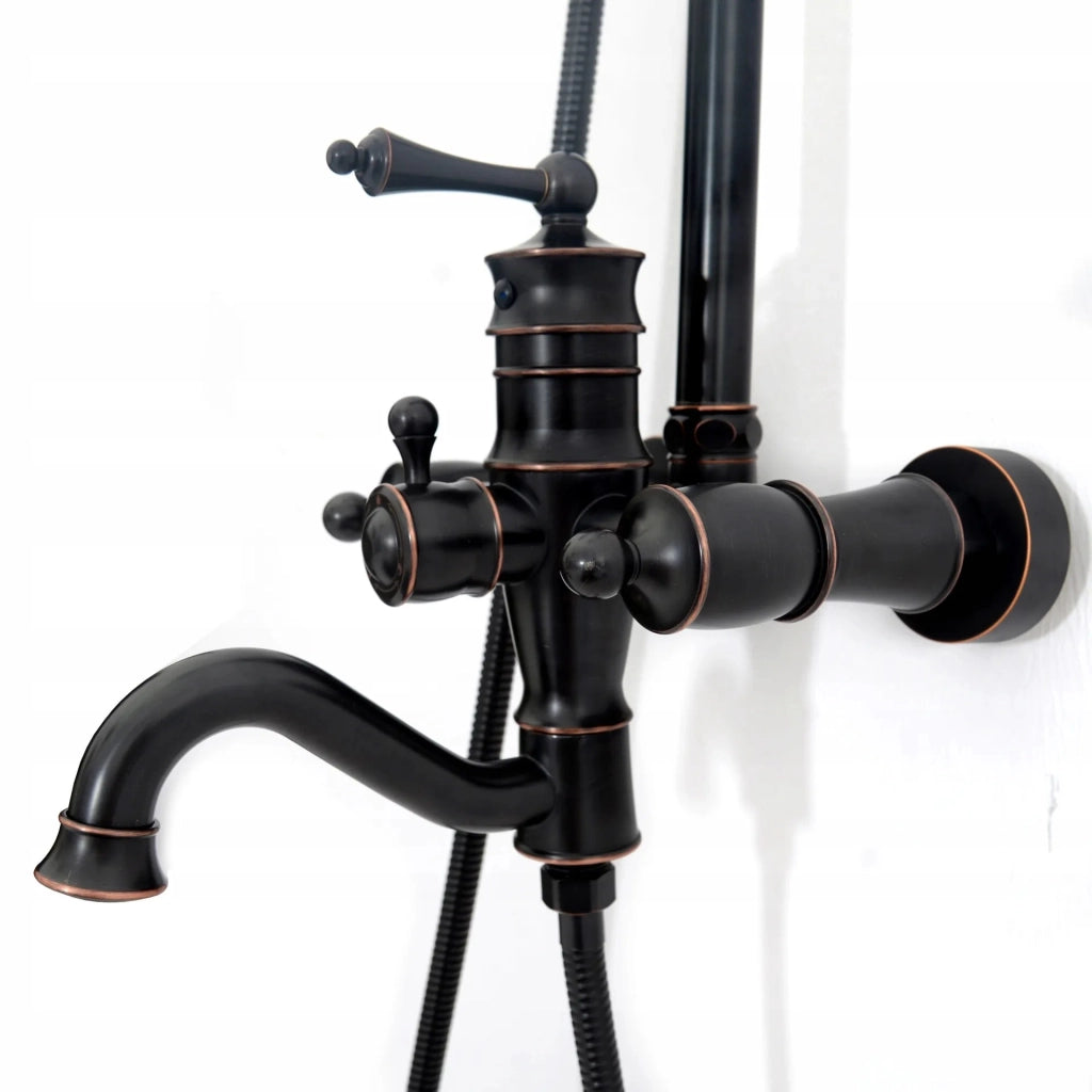 Set Doccia Con Beccuccio Rea Vintage Black