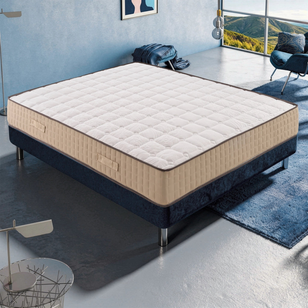 Materasso Piazza e Mezza memory 120x200 Altezza 25 cm, 5 cm Memory Foam, a Zone di Portanza differenziata, IRIDE