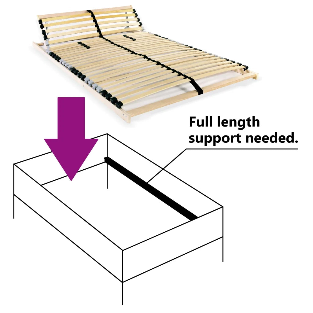 Rete a Doghe 7 Zone senza Materasso con 28 Doghe 80x200 cm 246454