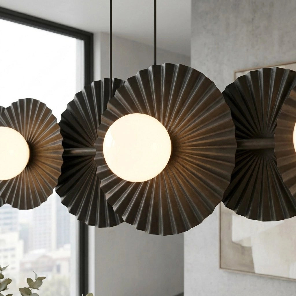 Lampada a sospensione UMBRA nera 6xG9 Emibig