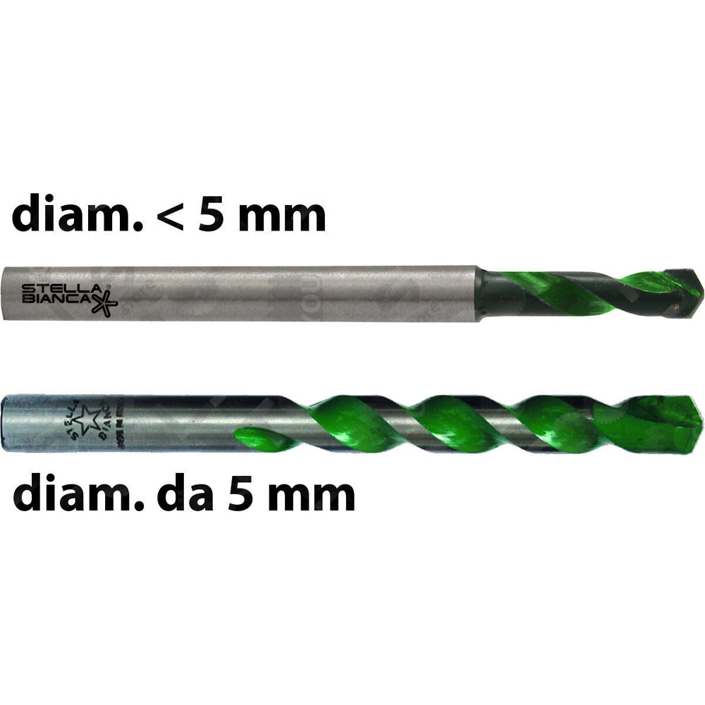 PUNTA PER GRANITO RETTIFICATA Ø6 mm PUNTE PER MATERIALI EDILI MOLTO DURI STELLA BIANCA 082G060