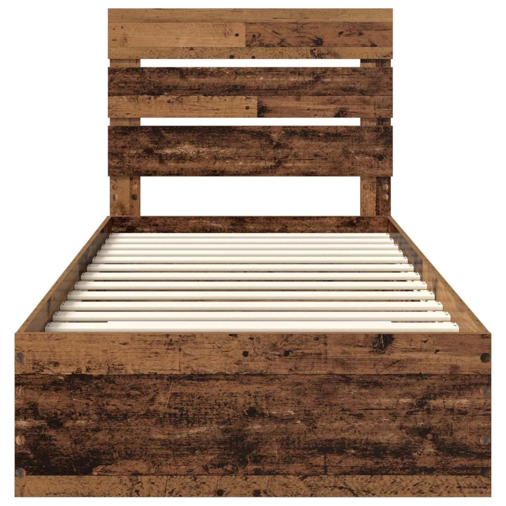 Struttura del letto-Giroletto Legno vecchio 90 x 190 cm Legno multistrato 722580