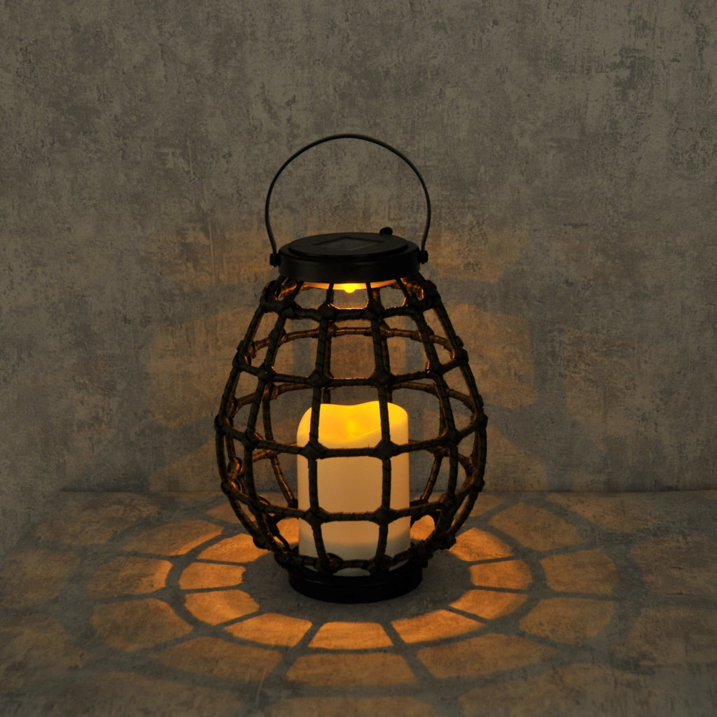 Lanterna solare LED KOGE metallo bronzo IP44 Polux