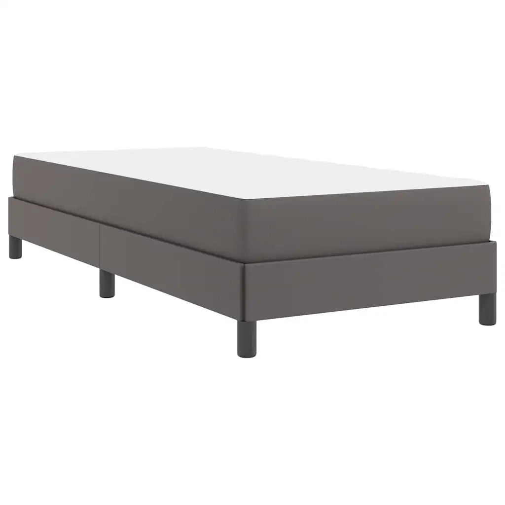Letto singolo | Letto per adulti | Struttura del letto con materasso Grigio 100 x 200 cm Tessuto
