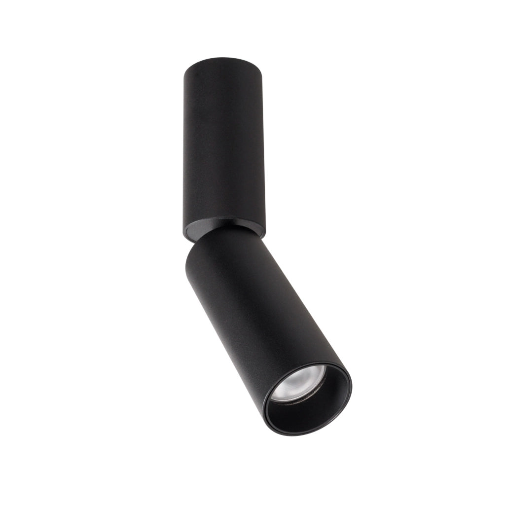 Faretto soffitto orientabile tondo nero LED 7W 3000K Maxlight