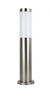 Paletto luce esterno inox 45cm E27 argento IP44 SU-MA