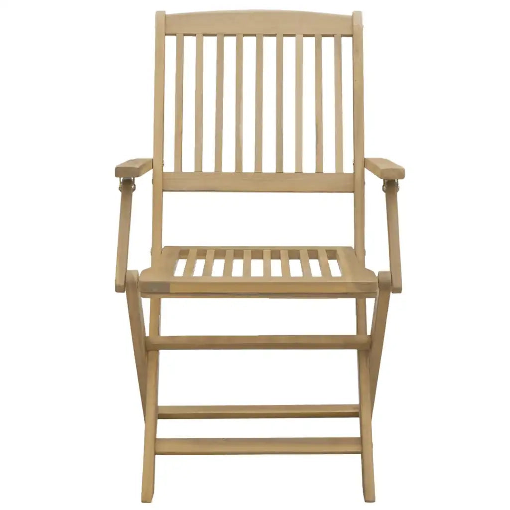 Sedie Giardino Pieghevoli 4 pz 54x61x88 cm Massello Acacia 365742