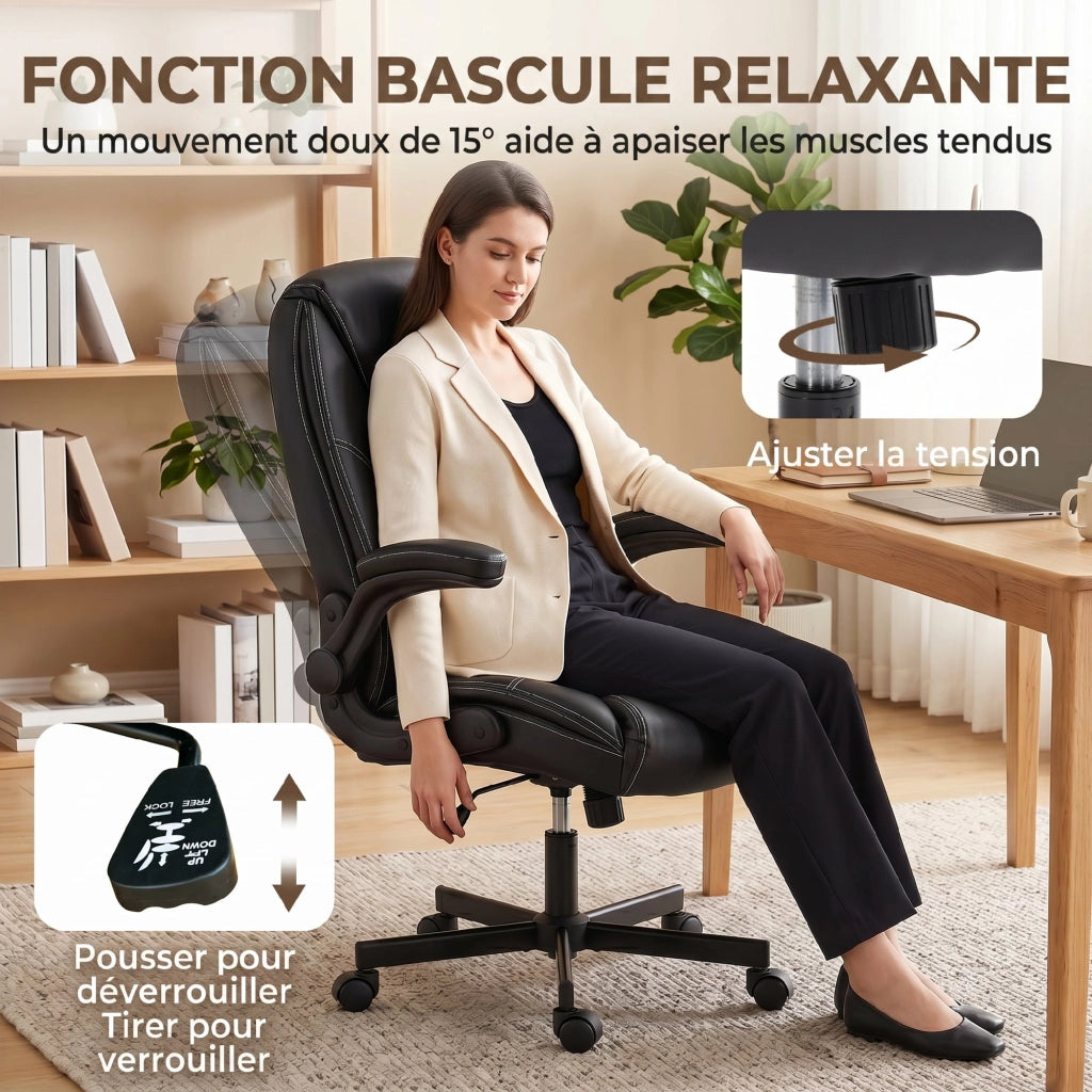 Poltrona da ufficio ergonomica ¨C Zephmum ¨C nero