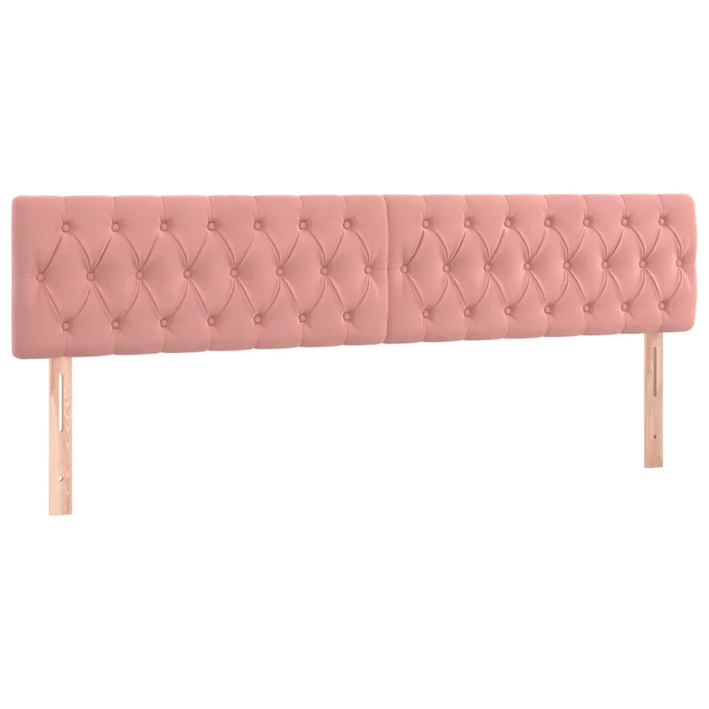 Testiera Rosa 180x7x78/88 cm in Velluto 346381