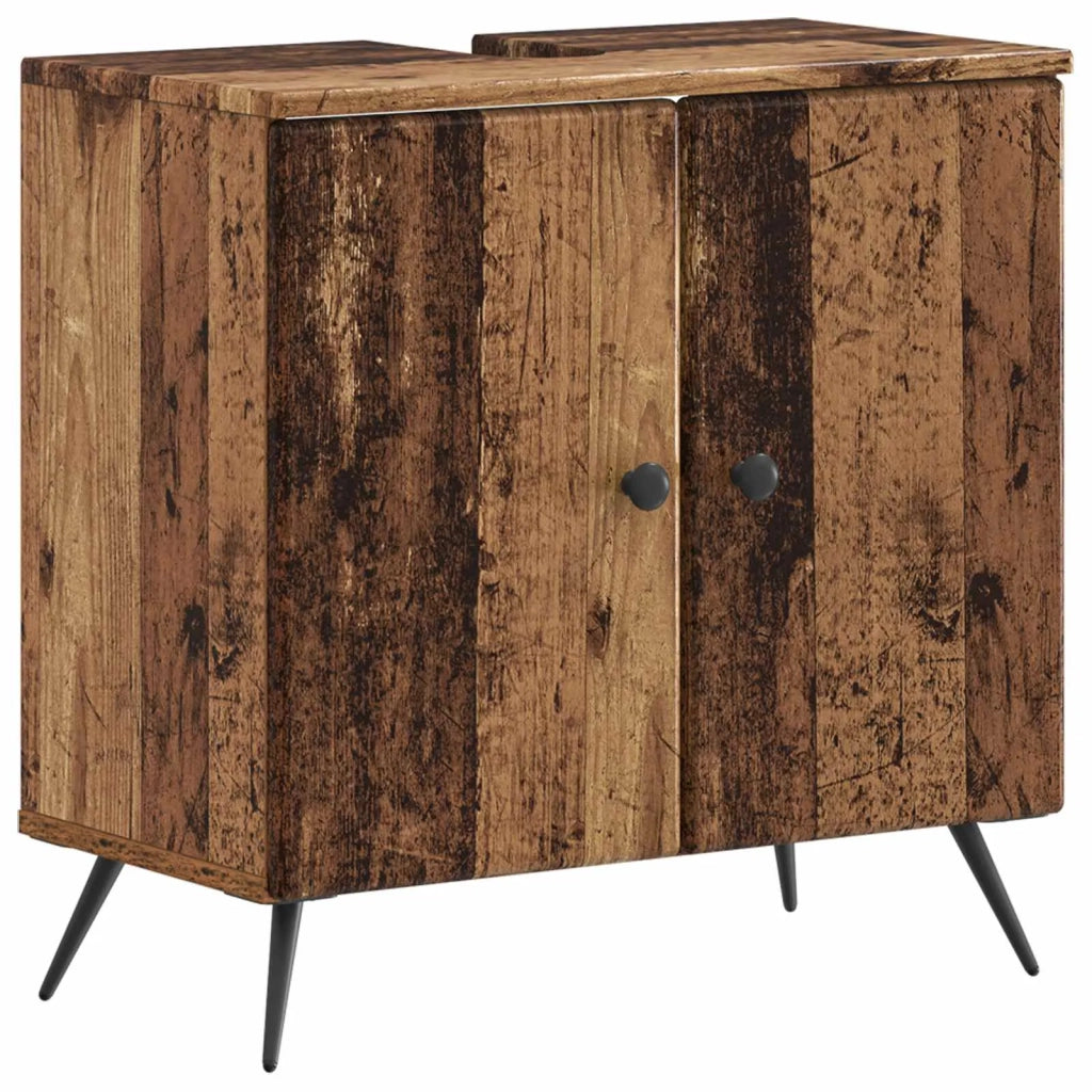 Set di Armadi da Bagno da 2 Pezzi BREDA Legno antico 3417646