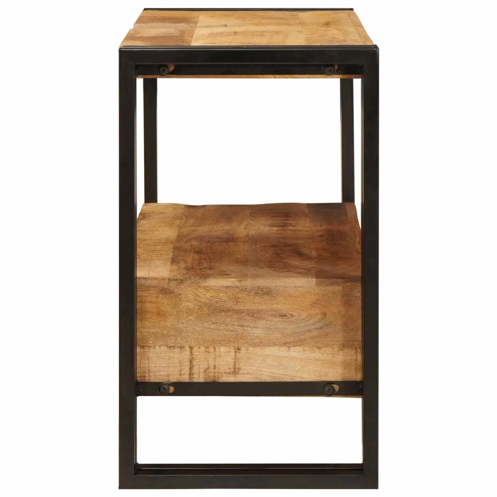 Armadio da bagno con cassetto Marrone Legno di mango massello 4102769