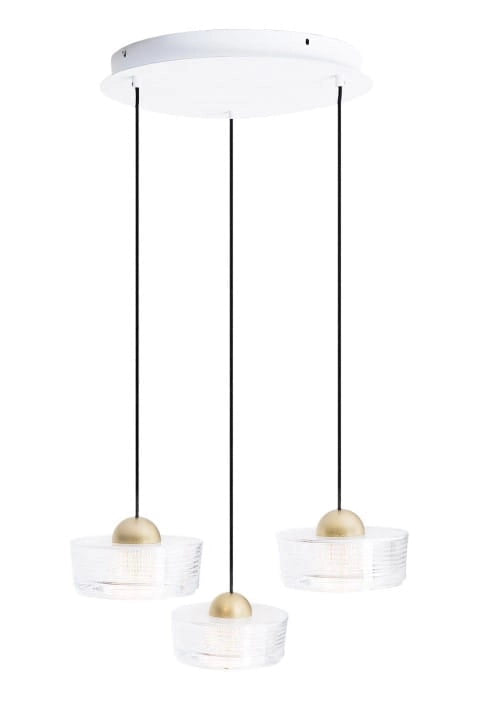 Lampada a sospensione Maxlight Lipari LED 22W 3 luci