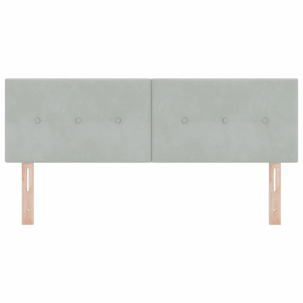 Testiera | Testata Grigio chiaro 160 cm Velluto