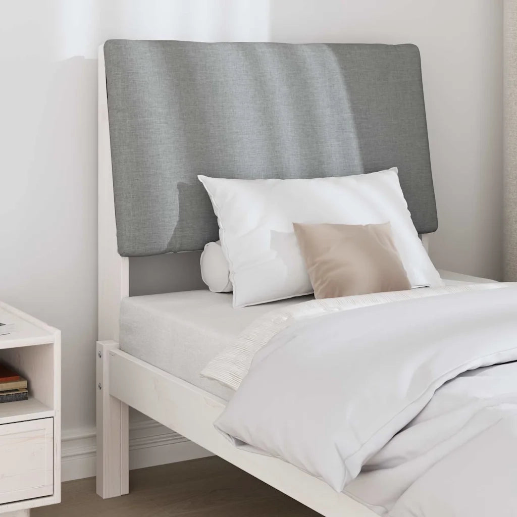 Testiera | Testata imbottita Grigio chiaro 75 cm Pino massello