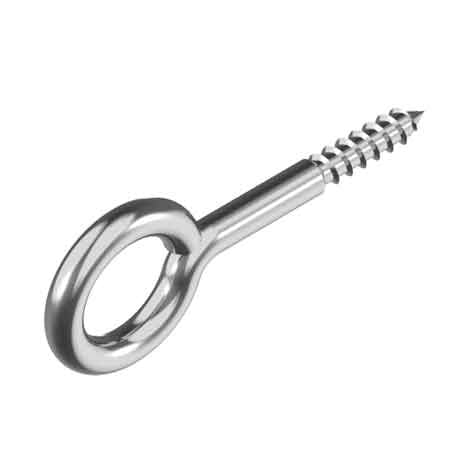 OCCHIOLO A VITE INOX 5x52 mm (Ø 12 mm) - 50 pezzi