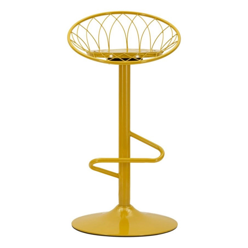 Sgabello Bar Clox Senape cm 49x45x92