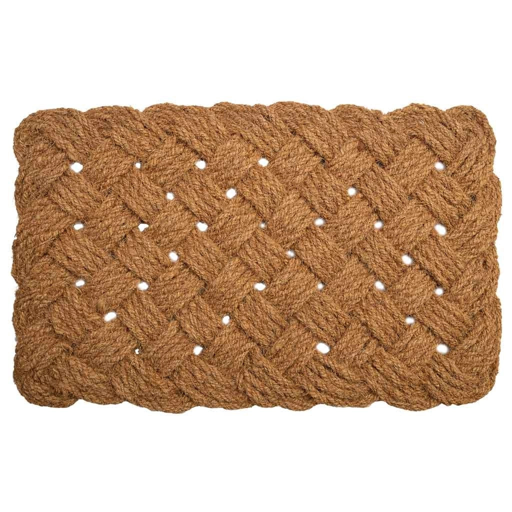 Zerbino corda di cocco marrone 90x55x3