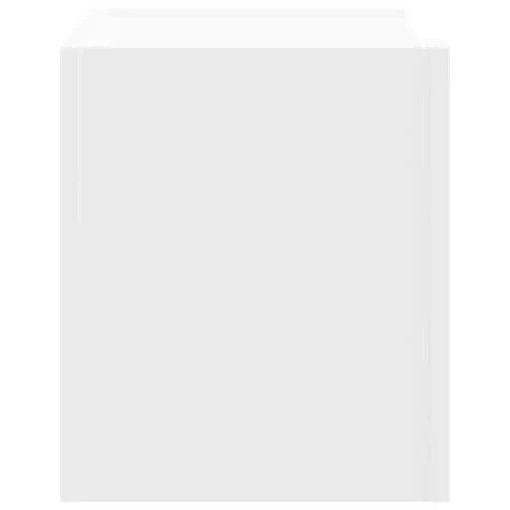 Set di 2 Comodini | Armadio da Notte | Mobiletto da notte a Muro Bianchi 45x30x35 cm