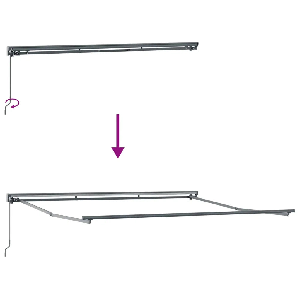 Struttura della tenda Antracite e Bianco 400 × 300 cm 3330525