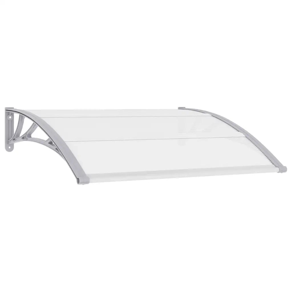 Pensilina per Porta Grigia e Trasparente 120x75 cm in PC CFW6657967