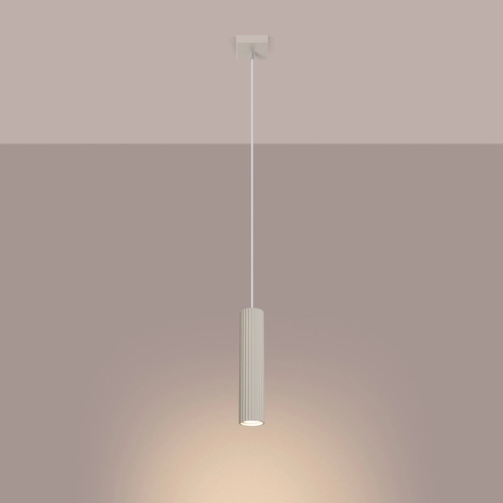 Lampada a sospensione KARBON 1 beige