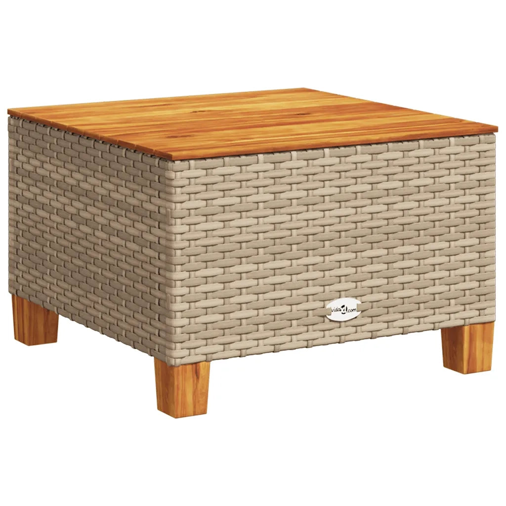 Set Divani da Giardino 11 pz con Cuscini Beige in Polyrattan 3262051