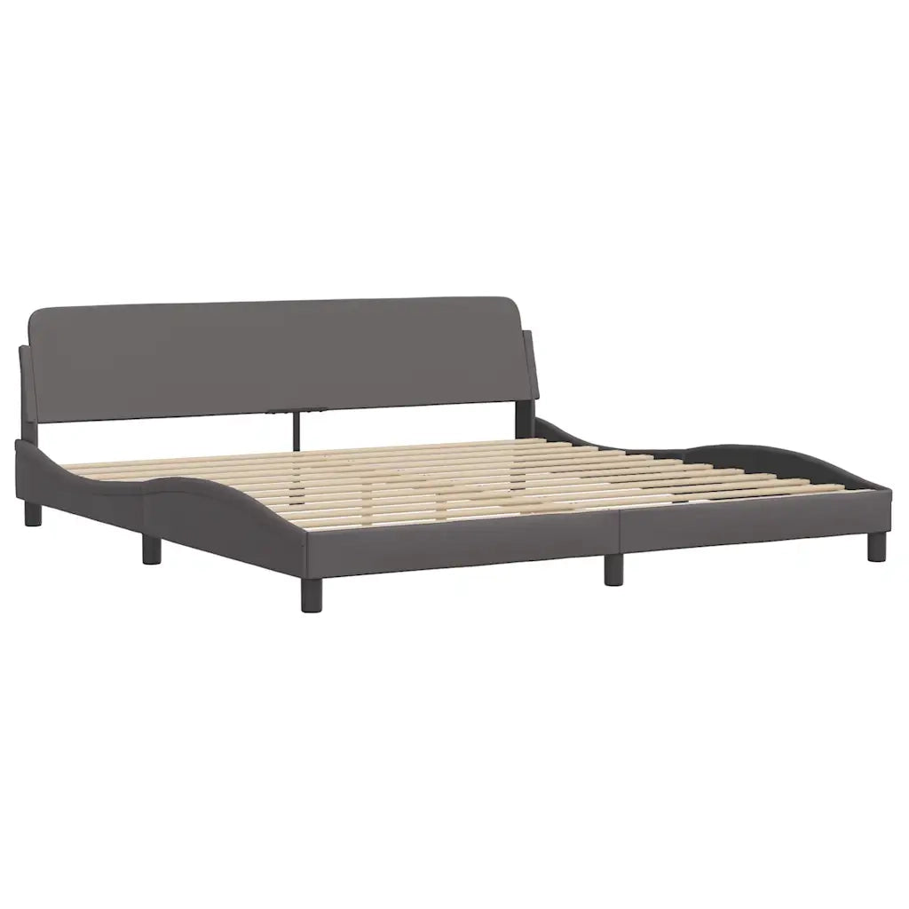 Giroletto senza Materasso Zadar Grigio 200x200 cm in Similpelle