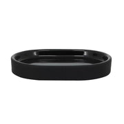 Portasapone nero in ceramica - Serie Black