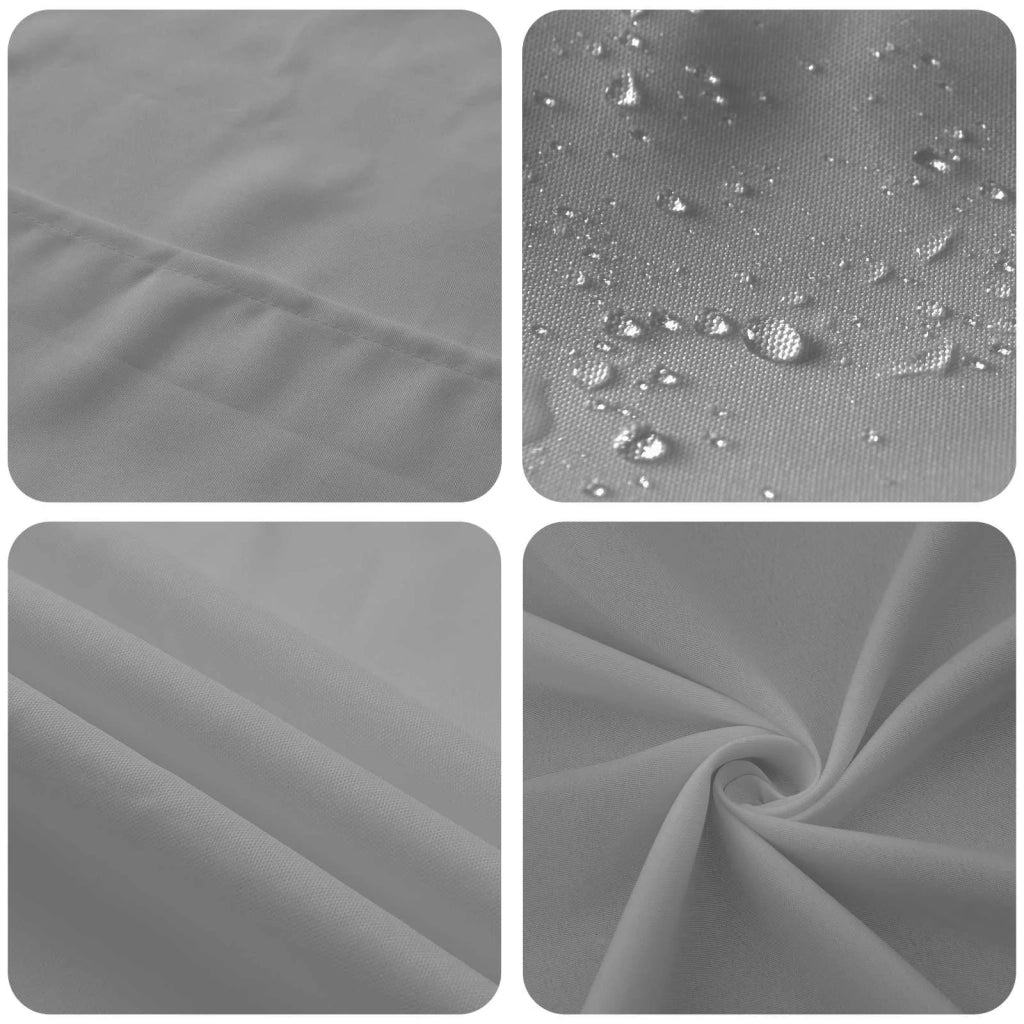Tovaglia da Tavolo Quadrato Grigio Chiaro 90 x 90 cm Poliestere 42039814