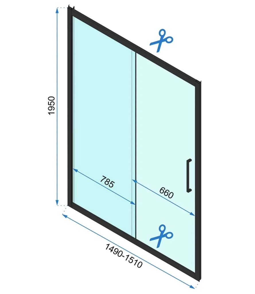 Cabina Doccia Rapid Slide Chrom 160x80
