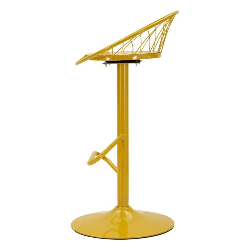 Sgabello Bar Clox Senape cm 49x45x92