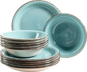 Set di bordo Bel Tempo II, 6 persone, 12 pezzi, azzurro turquesa