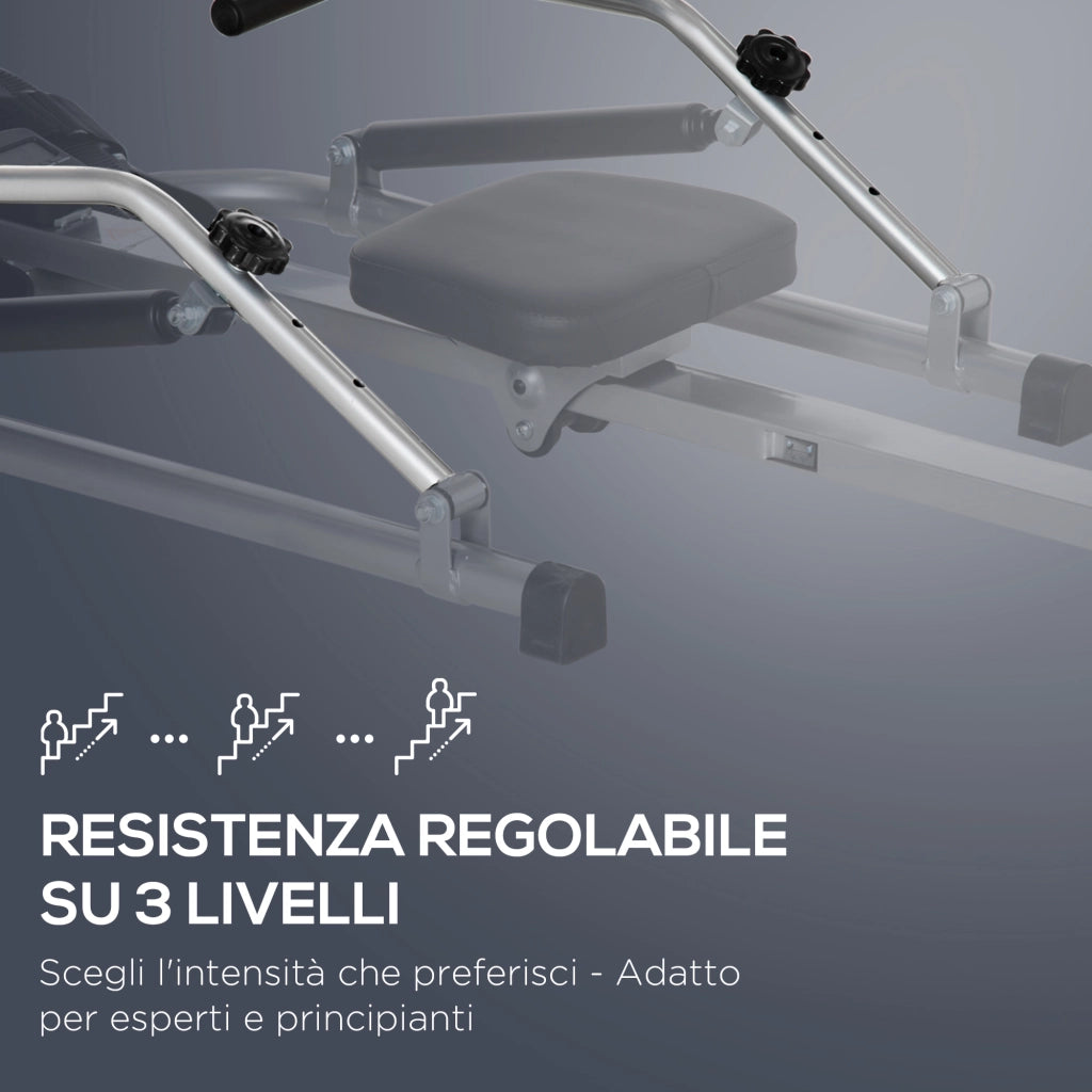 Vogatore Pieghevole ¨C Minimal ¨C Acciaio ABS 129x70x70 cm