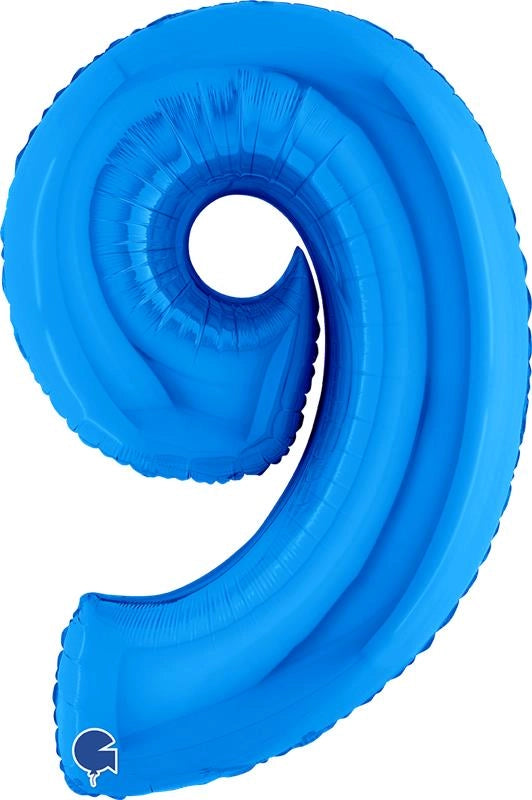 MAURY'S PALLONCINO MYLAR BLU "9" 26 POLLICI