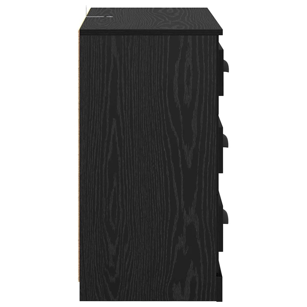 Sideboards con cassetto 2 pcs Rovere Nero 70 x 35,5 x 67,5 cm 3402667