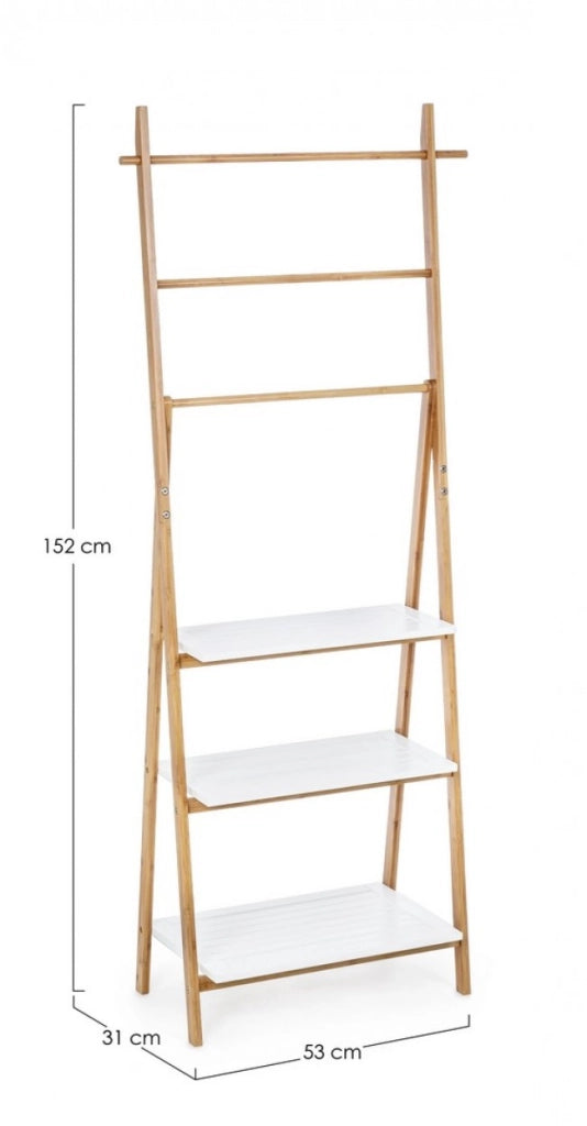 Scaffale Legno Marrone Moderno da Interno - QUINN