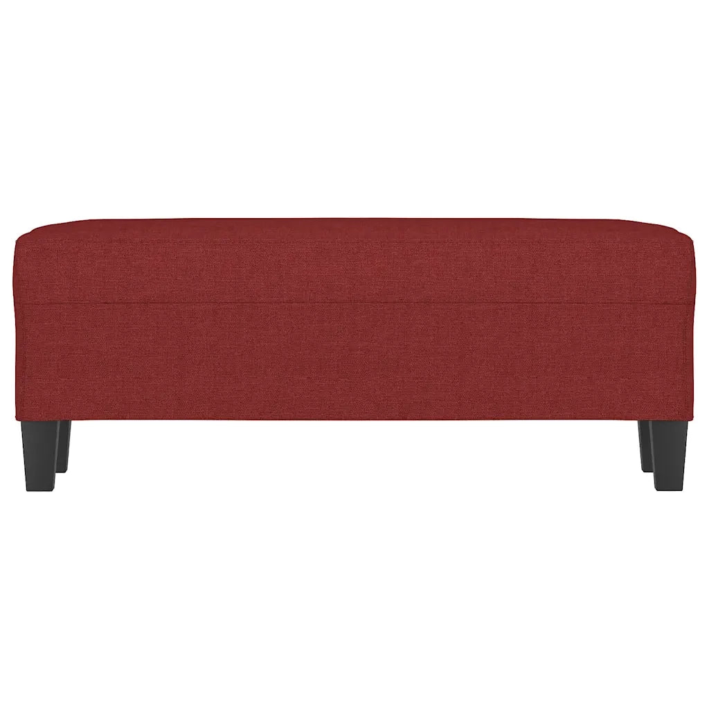 Panca-Sgabello Rosso Vino 100x35x41 cm in Tessuto 725530