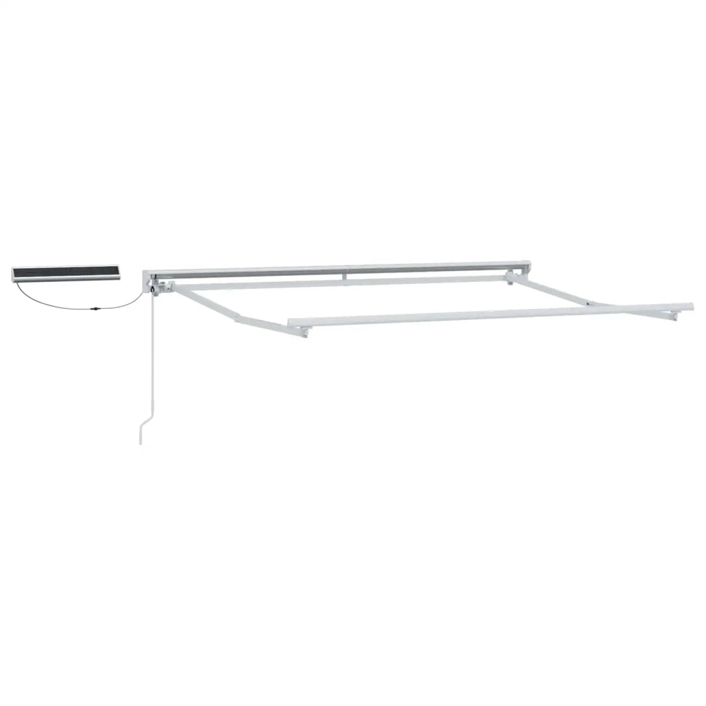 Tettuccio Elettrico Retrattile Borgogna e Bianco 3,5 x 2,5 m 3421793