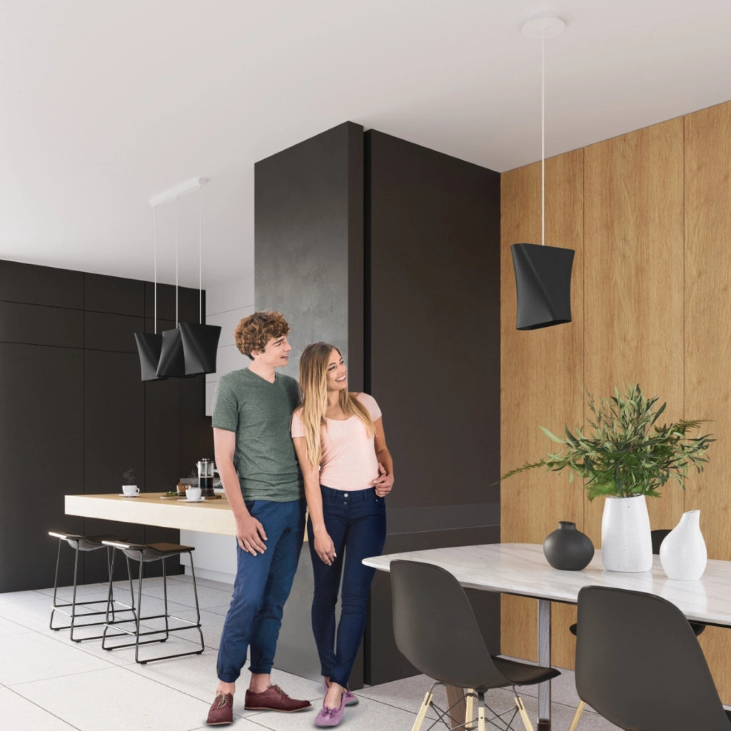 Lampadario BLUM 3 nero