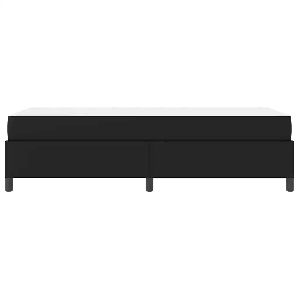 Letto singolo | Letto per adulti | Struttura del letto con materasso Nero 80 x 200 cm Tessuto