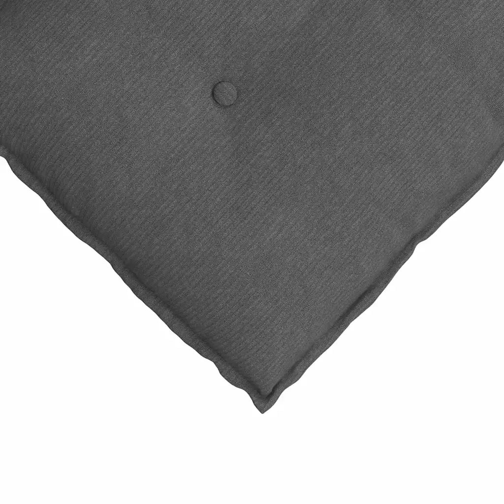 Cuscino per Schiena Grigio scuro 80 x 50 cm Tessuto in Cords 42014737