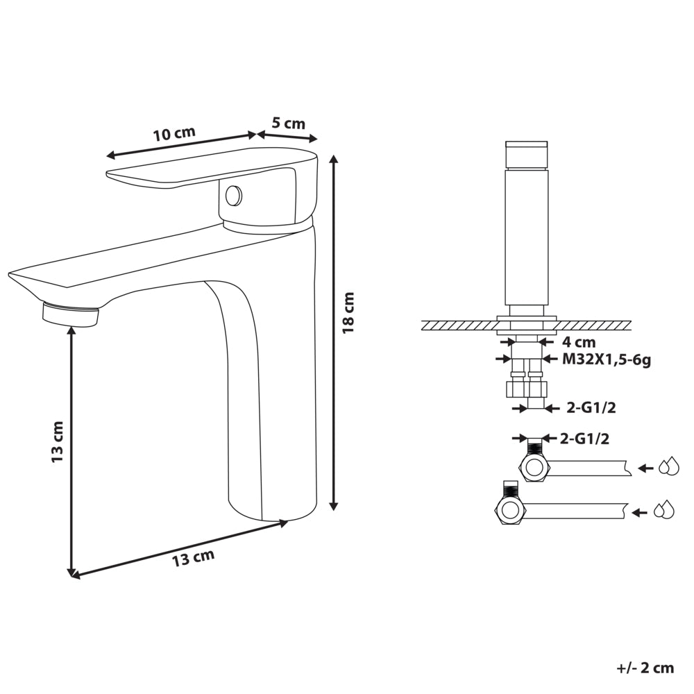 Miscelatore Lavabo Miscelatore Monocomando In Ottone Nero Opaco Bocca Piatta