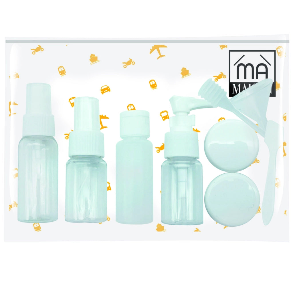 MAURY'S KIT DI CONTENITORI DA VIAGGIO IN CONFEZIONE DA 9 PZ