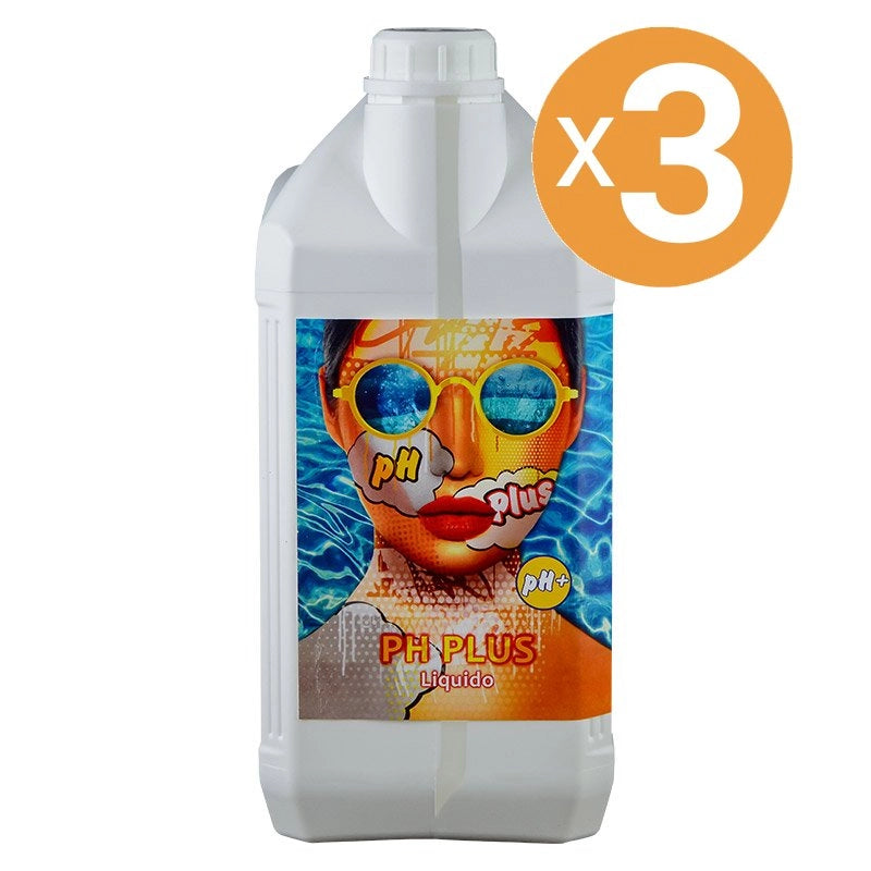 Correttore PH PLUS liquido piscina AQUACLEAR Quantità confezione: 3 confezioni
