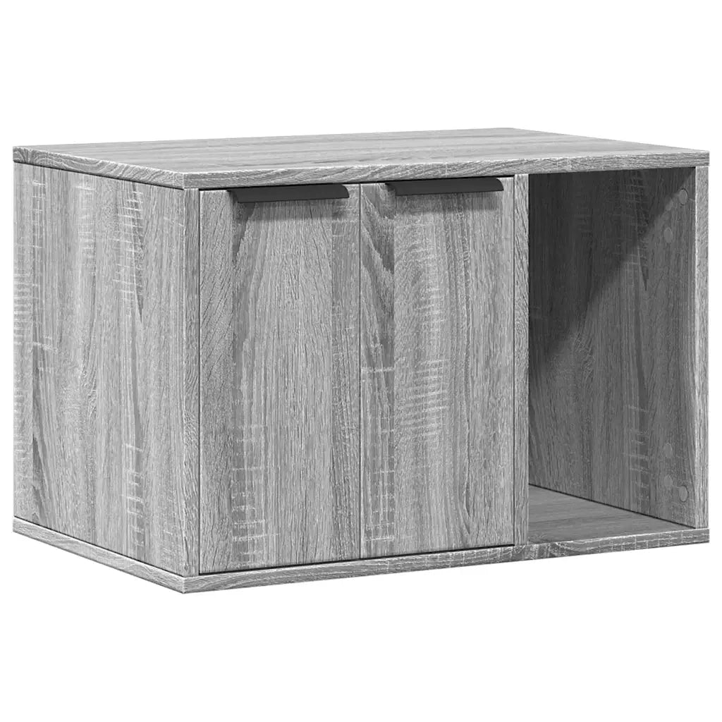 vidaXL Recinto Lettiera Gatti Grigio Sonoma 60x40x40 cm in Truciolato