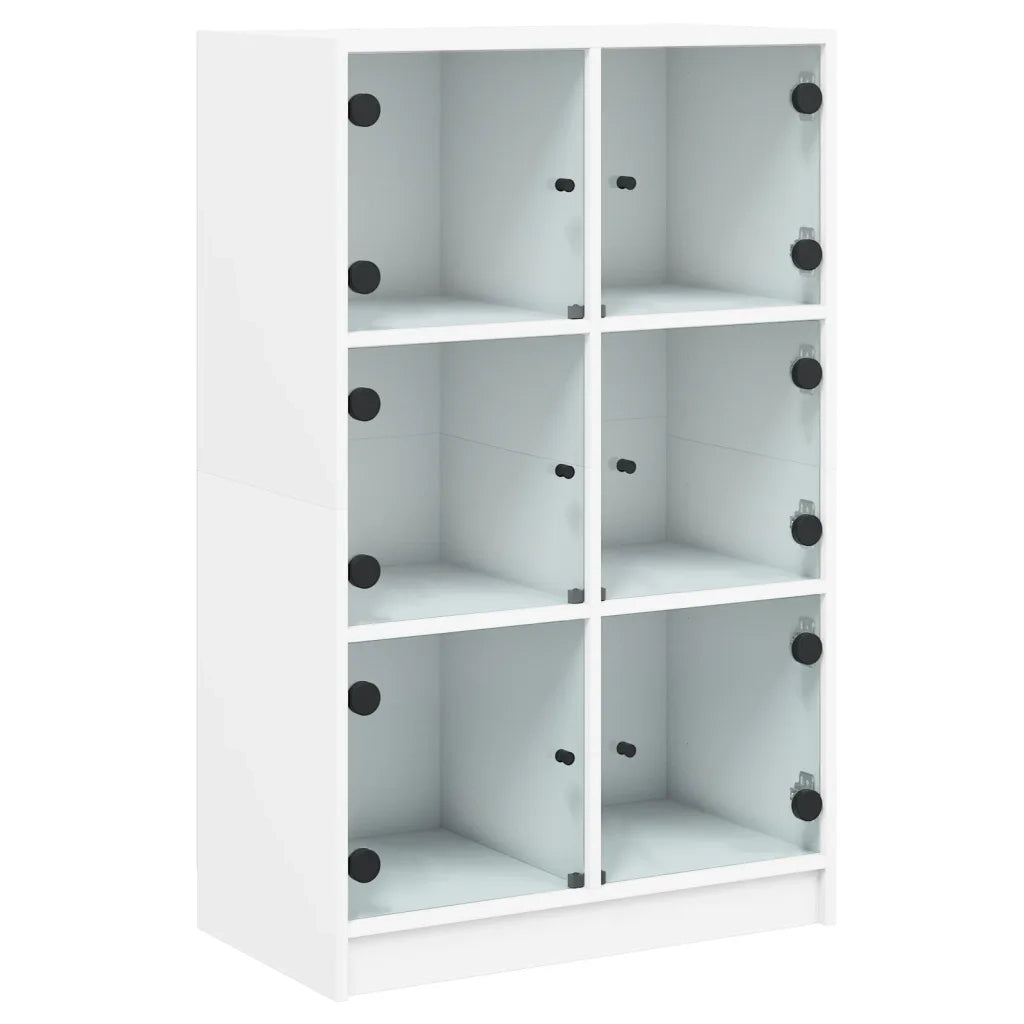 Credenza con Ante Bianca 68x37x109 cm Legno Multistrato