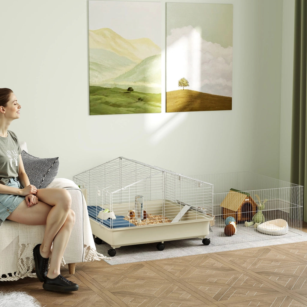 Casetta per animali domestici ¨C Minimal ¨C 2 livelli, bianco