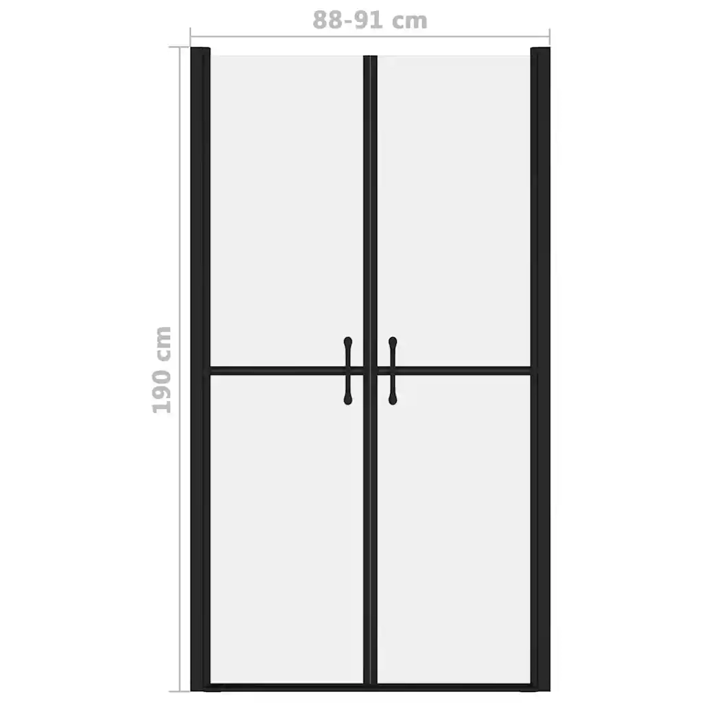 Porta per Doccia in ESG Satinato (88-91)x190 cm CFW2936411