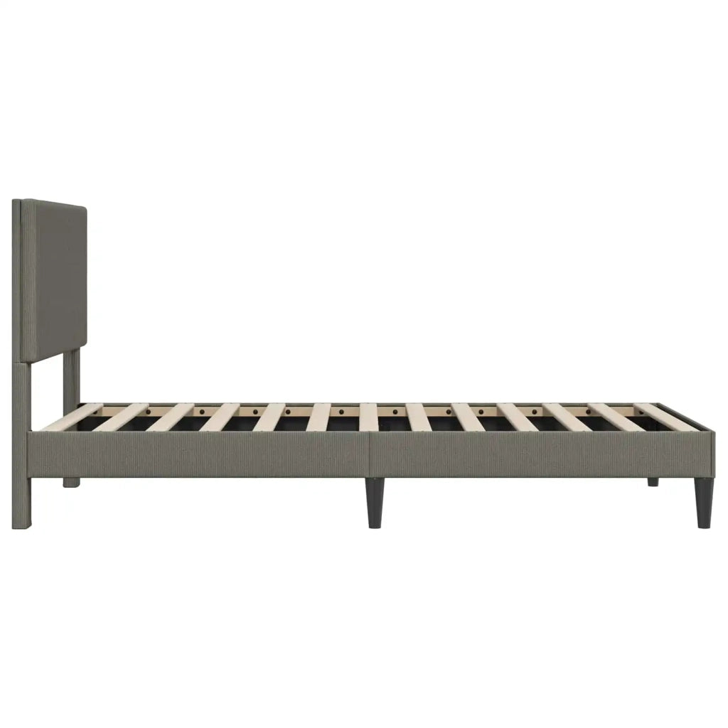 Struttura del letto-Giroletto Grigio Chiaro 80 x 200 cm Tessuto in Cords