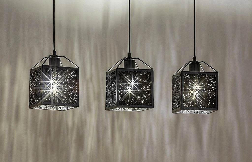 Rabalux Samilo lampada a sospensione 3xE27 nera 120cm